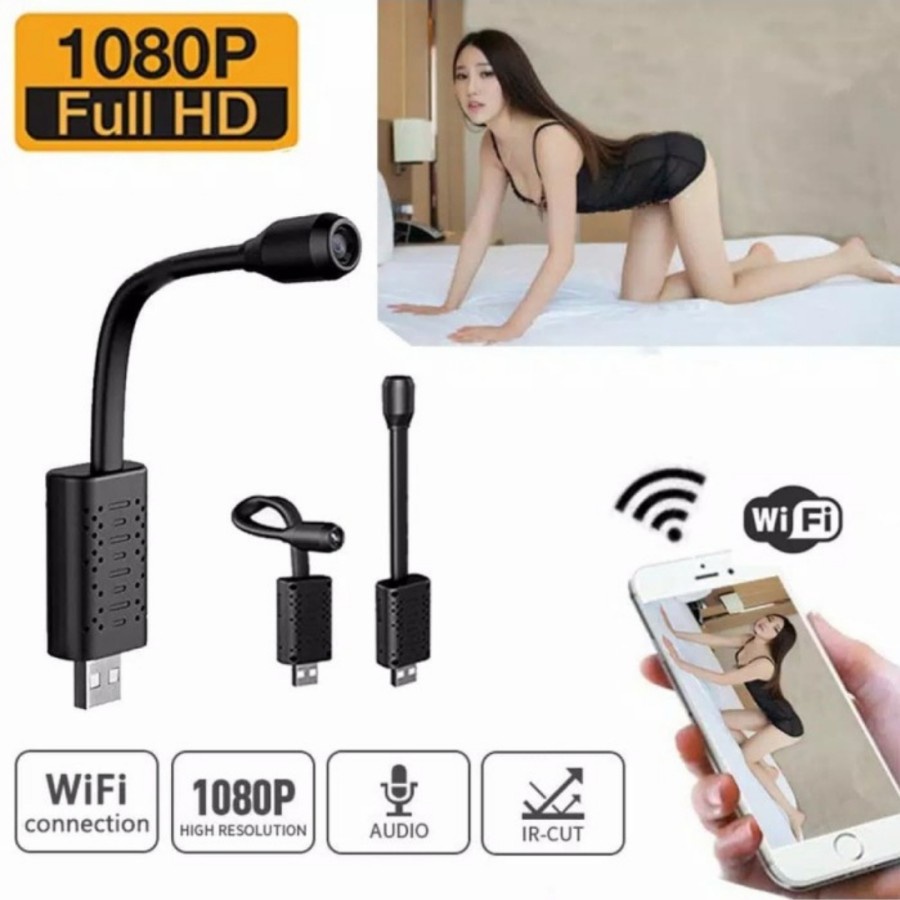 IP Camera Spy Cam CCTV Mini Wifi USB Kamera Dengan Motion Detection Kwalitas Full HD 8MP