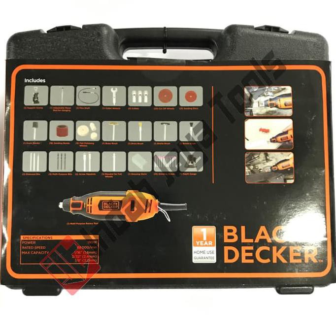 Mini Die Grinder Gerinda Bor Mini Multifungsi Rotary Black Decker Dijamin Ori