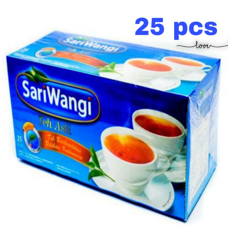 

sariwangi teh celup asli isi 25 kantong