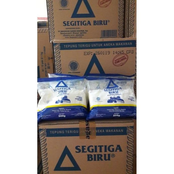 

TEPUNG TERIGU SEGITIGA BIRU 500 GR DUS ISI 20 - GROSIR BAHAN BAKU KUE