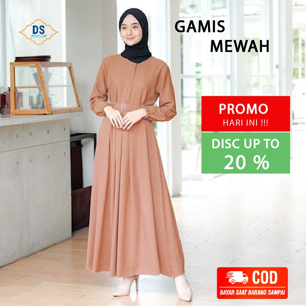 Gamis terbaru 2021 termurah / LIVY DRESS / Gamis remaja dewasa kekinian korean style / BUSUI FRIENDL