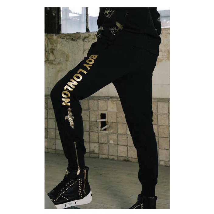 BOY LONDON Mirror 1:1 Eagle Logo Cetak Celana Pasangan Longgar