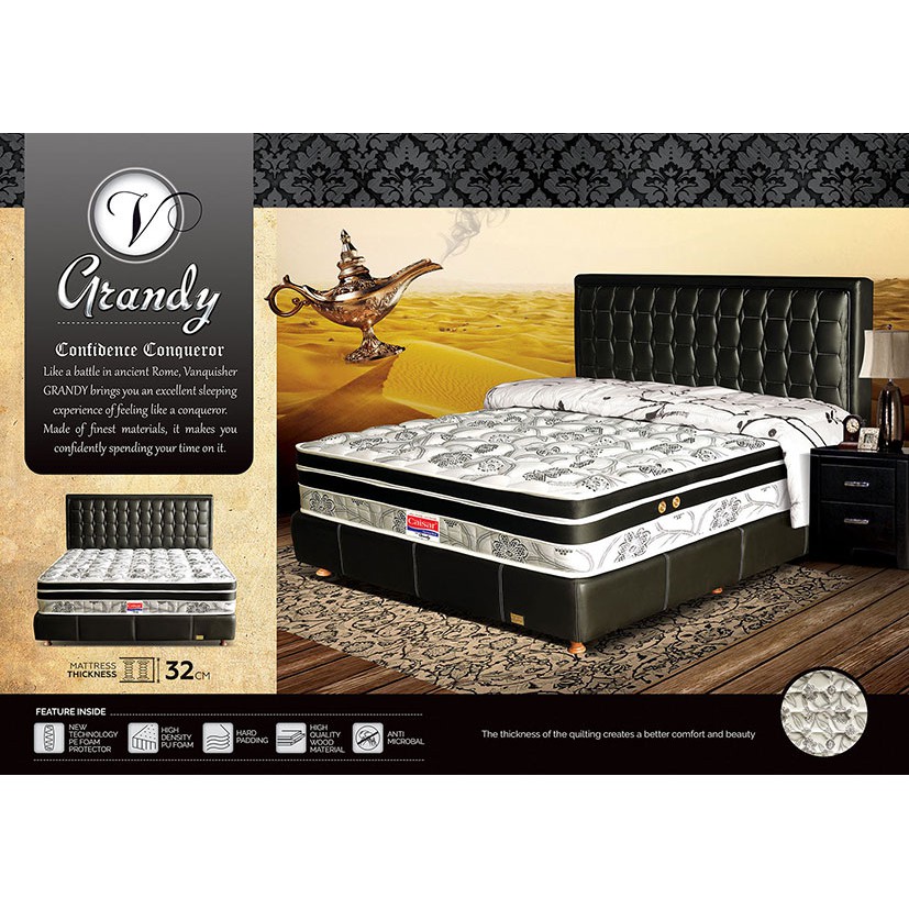 Spring bed Caisar type Grandy putih