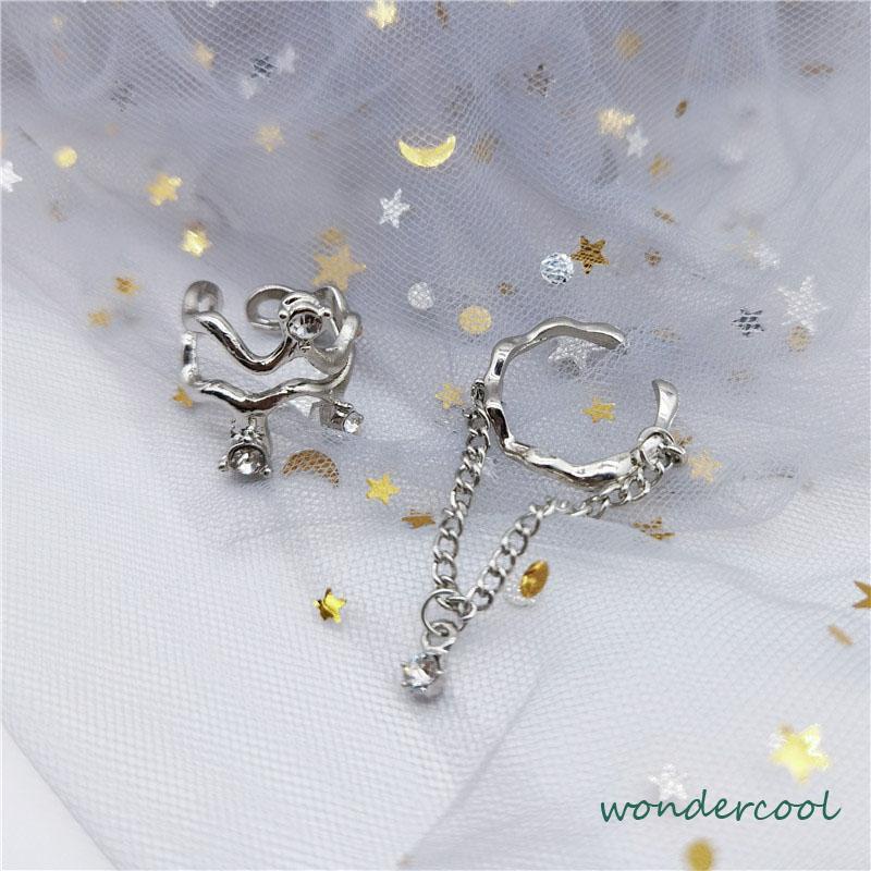 2pcs Cincin Model Gelombang Tidak Teratur Adjustable Untuk Wanita-Won