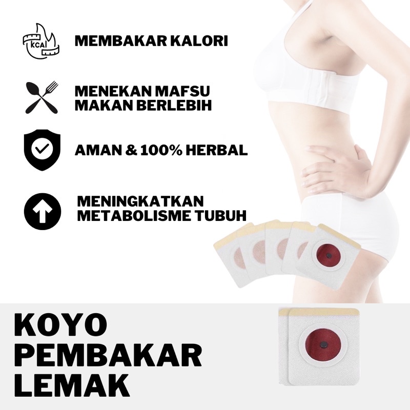 SATUAN / 5 SACHET KOYO PEMBAKAR LEMAK | Slimming Patch