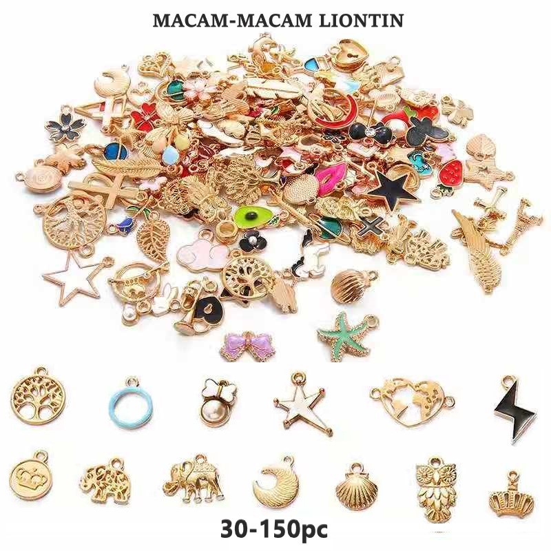 Charm Liontin Bentuk Unicorn / Mobil / Burung / Pohon Handmade Diy Untuk Aksesoris Kalung / Gelang Harga/30-150model