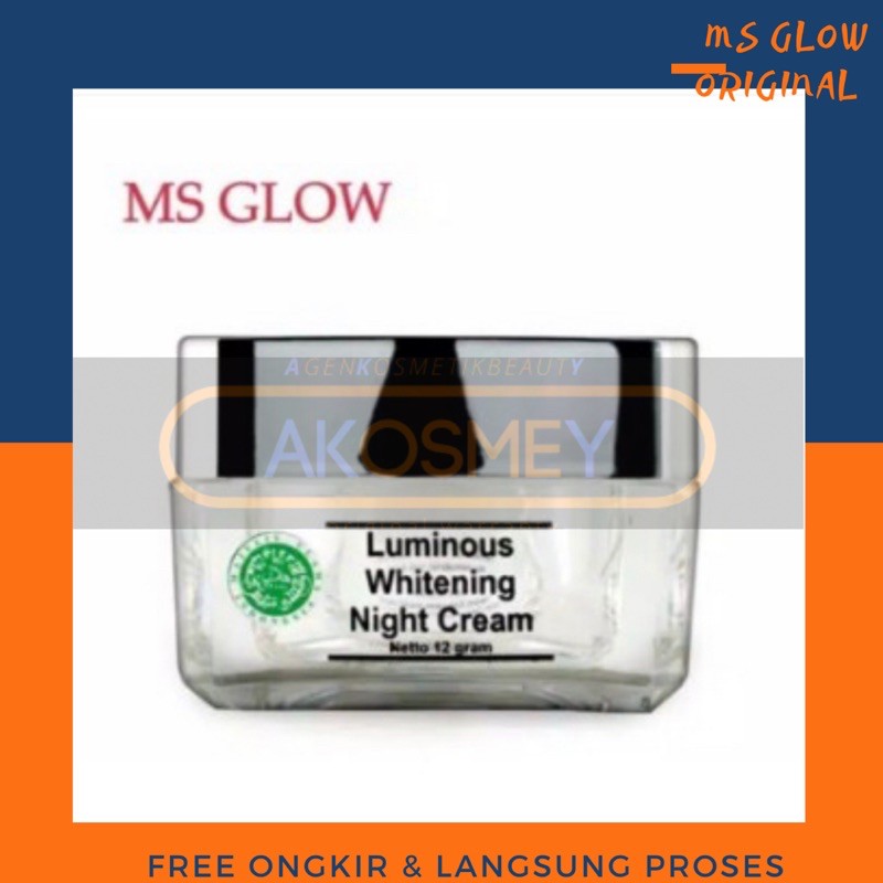 ms glow luminous night cream msglow