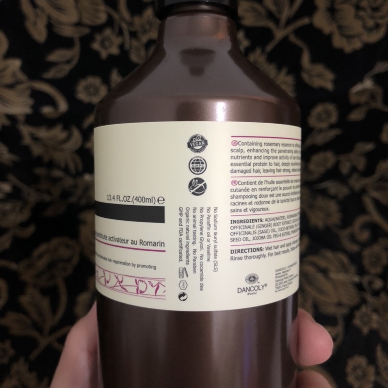 DANCOLY Rosemary Hair Activating Shampoo 400ml | Angel 400 ml