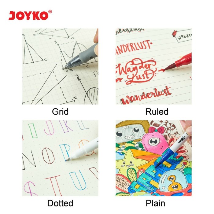 

Dijual Joyko Nb700 Notebook Buku Catatan Diari Jurnal Polos Titik Kotak Garis Sale!!!