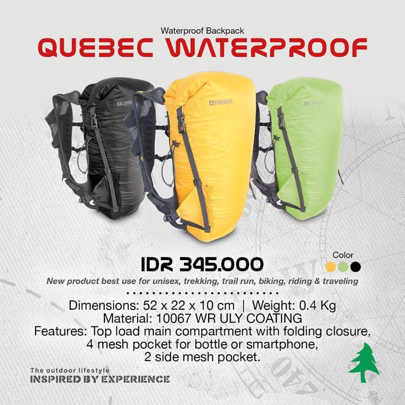CONSINA TAS ANTI AIR QUEBEC WATERPROOF