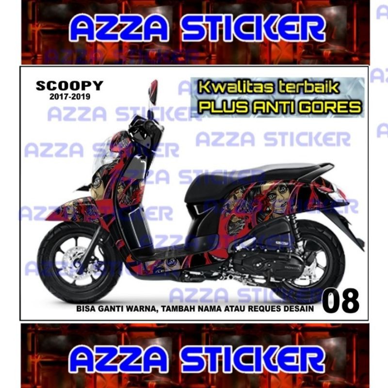 Sticker decal Scoopy 2019 Full Body decal Scoopy 2019 Full body 08