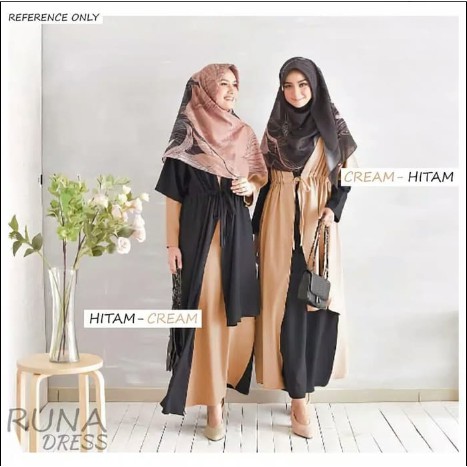New Gamis/Maxi Laluna Ayana Embos Bordir Allsize LD110 PJ135 Tanpa Pashmina Hanura Maxi Terlaris