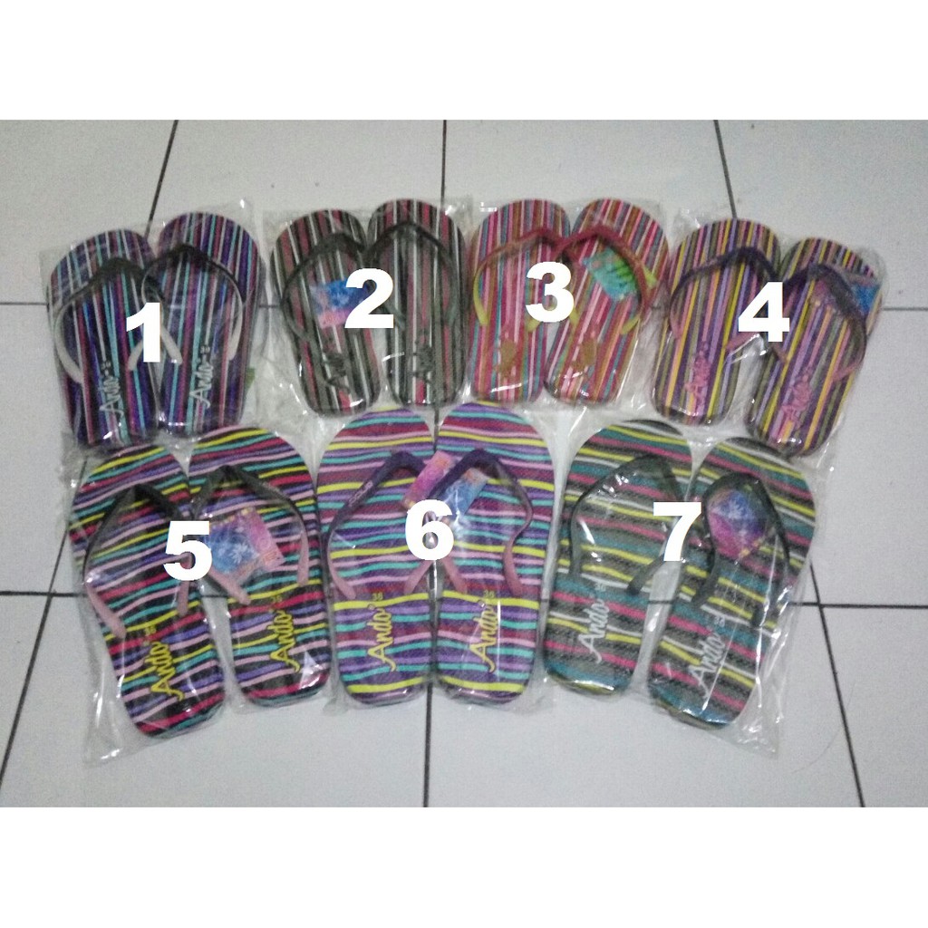 SANDAL JEPIT CEWEK ANDO RAINBOW WARNA WARNI MURAH Shopee SANDAL JEPIT CEWEK ANDO RAINBOW WARNA WARNI MURAH Shopee