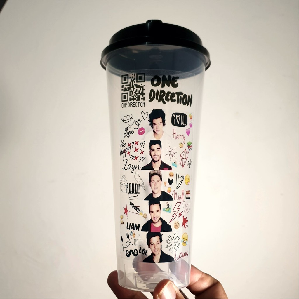 [Wajib Beli Kardus/bubblewrap] Reusable Cup One Direction ( Ready Stok )