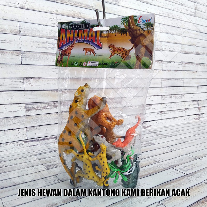 Miniatur Hewan Karet Wild Animal A586 - Figure Mainan Edukasi Anak