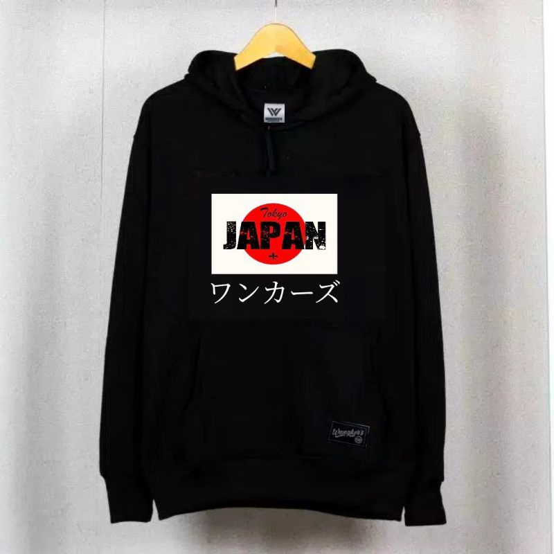 HODIE PRIA HITAM JAPAN BY WANGKERS - JAKET PRIA JAPAN - JAKET JAPAN MOTIF SIMPLE - BISA COD - JAPAN