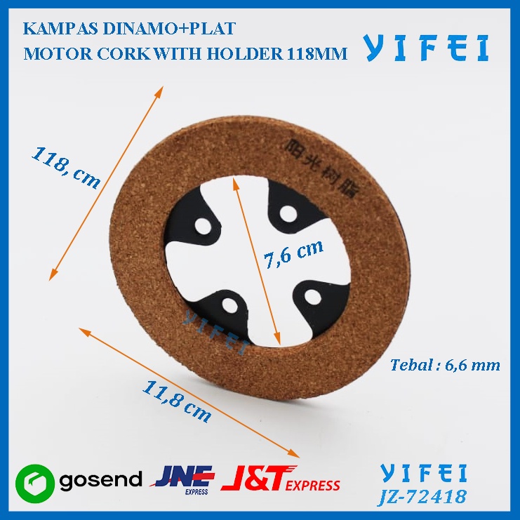 Kampas dinamo mesin jahit+Plat/kampas Clutch motor/YIFEI-72418