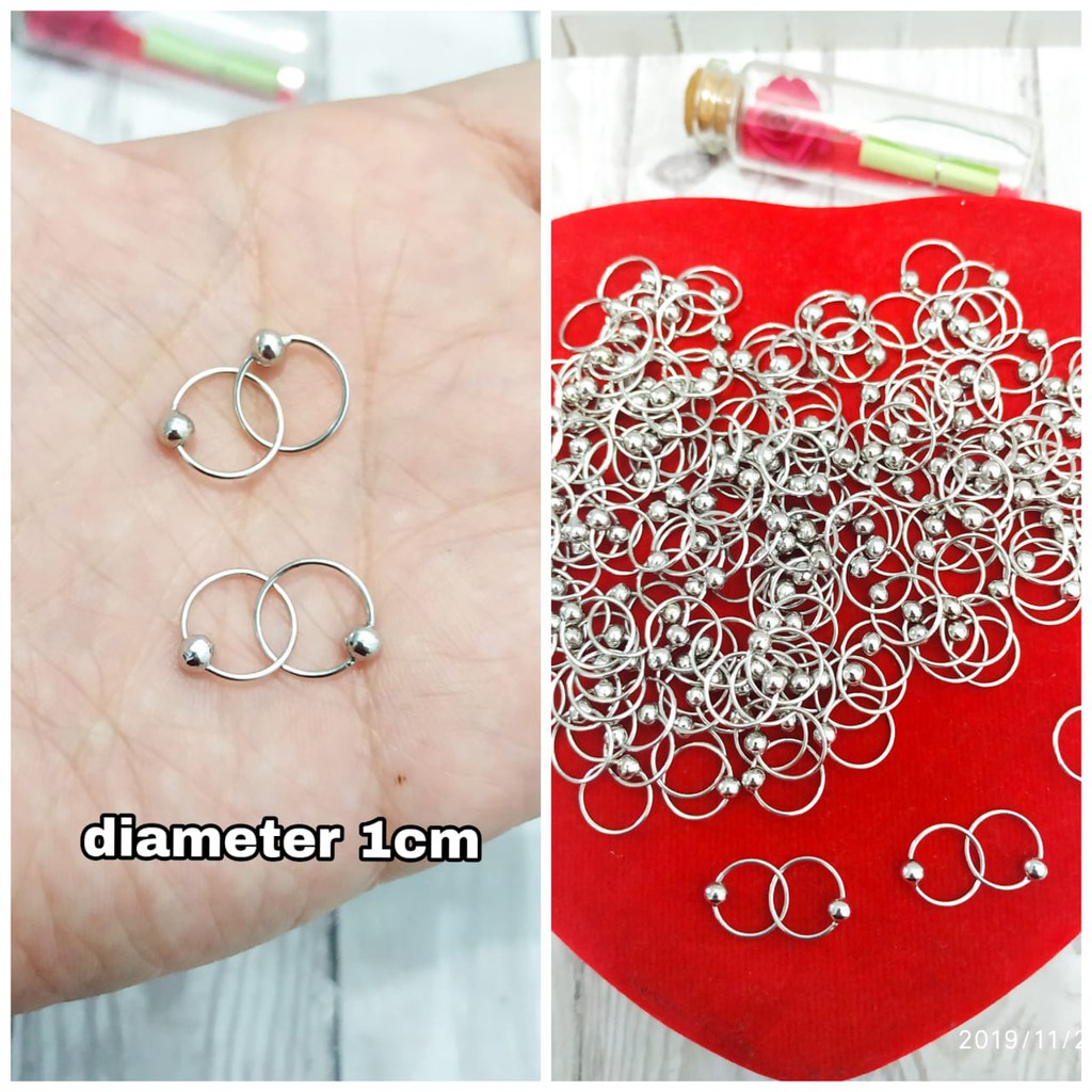 ANTING KENIP BABY PENTOL PERAK ASLI S925 CC697