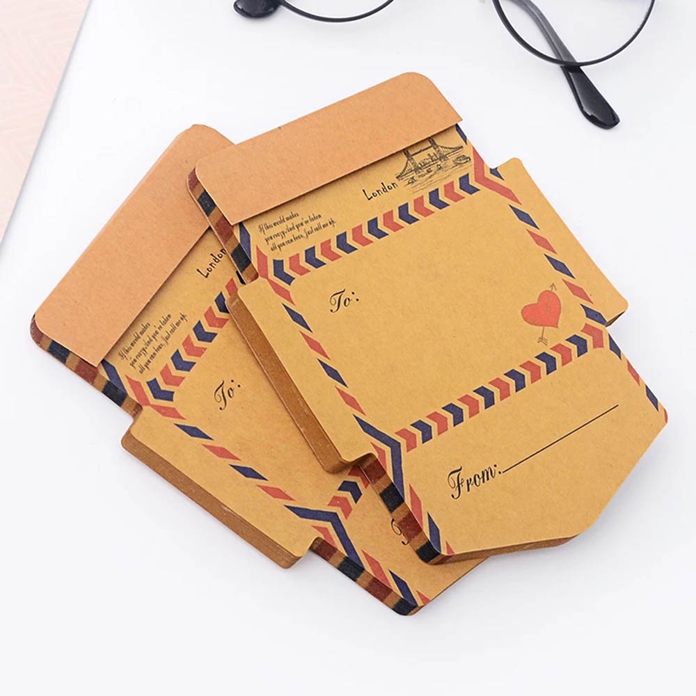 QUINTON Creative Memo Pad School Office Supply Notepad Envelope 45 pcs/set Student Stationery Kraft Paper Vintage Writing Pads