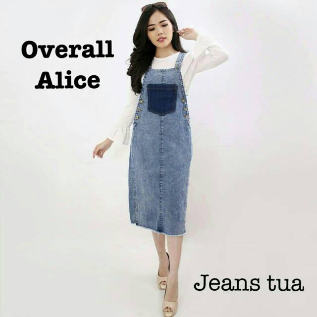 OVERALL ALICE JEANS DENIM PREMIUM NO INNER