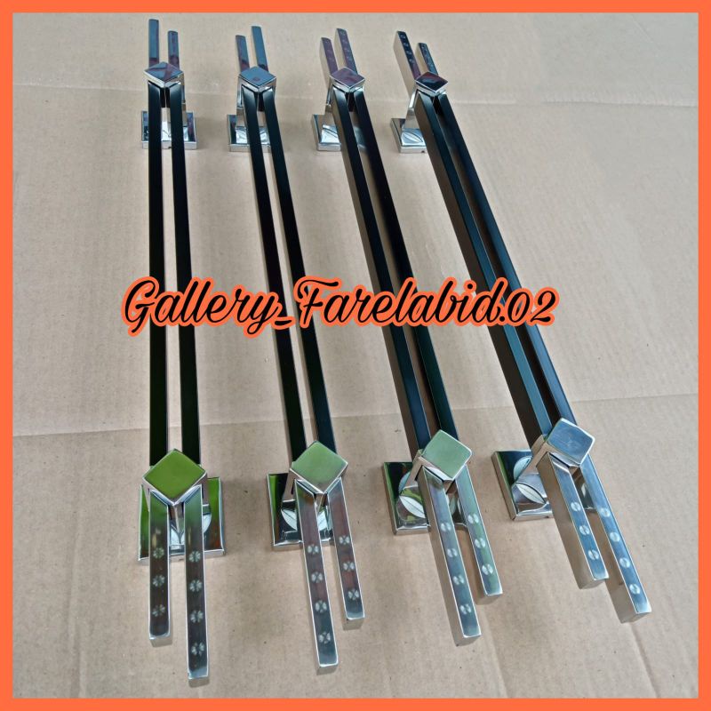 4 BATANG HANDLE Pintu Rumah Stainless Steel Grafir 60 Cm Gagang Pintu Rumah Modern 45 Cm Pegangan Pi