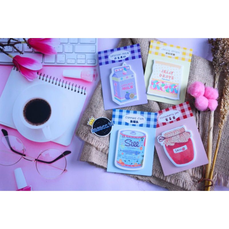 

STICKY NOTES FOOD KAWAII / STICKY NOTES LUCU
