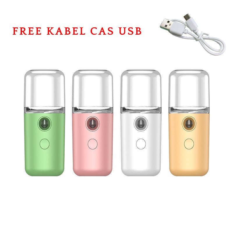 [XOQ] NANO SPRAY PORTABLE / MIST SPRAYER PERAWATAN WAJAH PELEMBAB WAJAH MINI DENGAN KABEL USB / FACE MIST SPRAYER