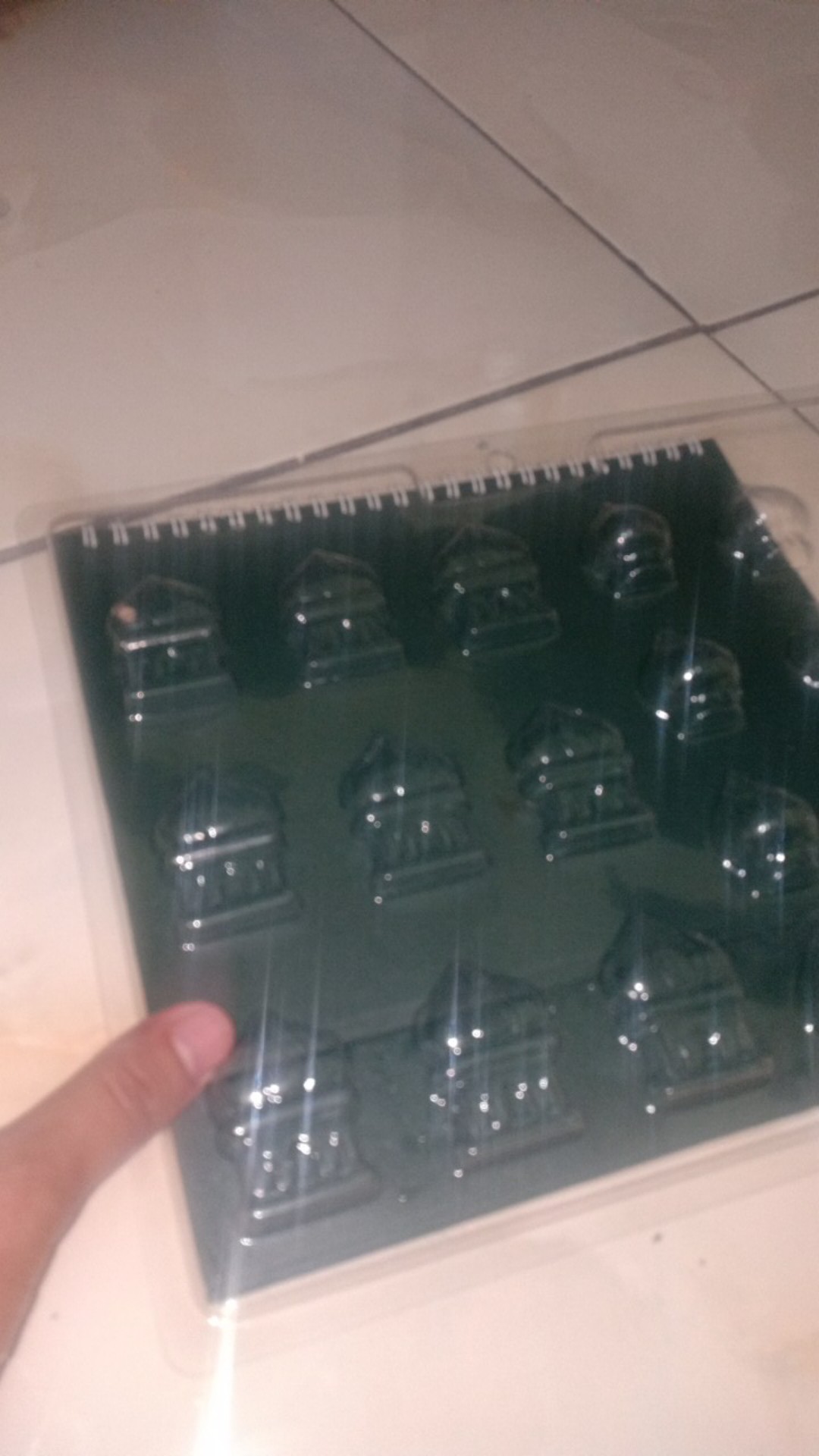 Mk-0159 Cetakan Coklat Cetakan Mika Idul Fitri Kubah Masjid