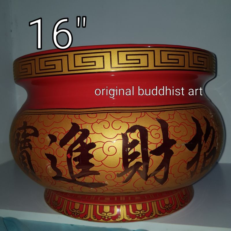 hiolo keramik merah 16 inch super jumbo