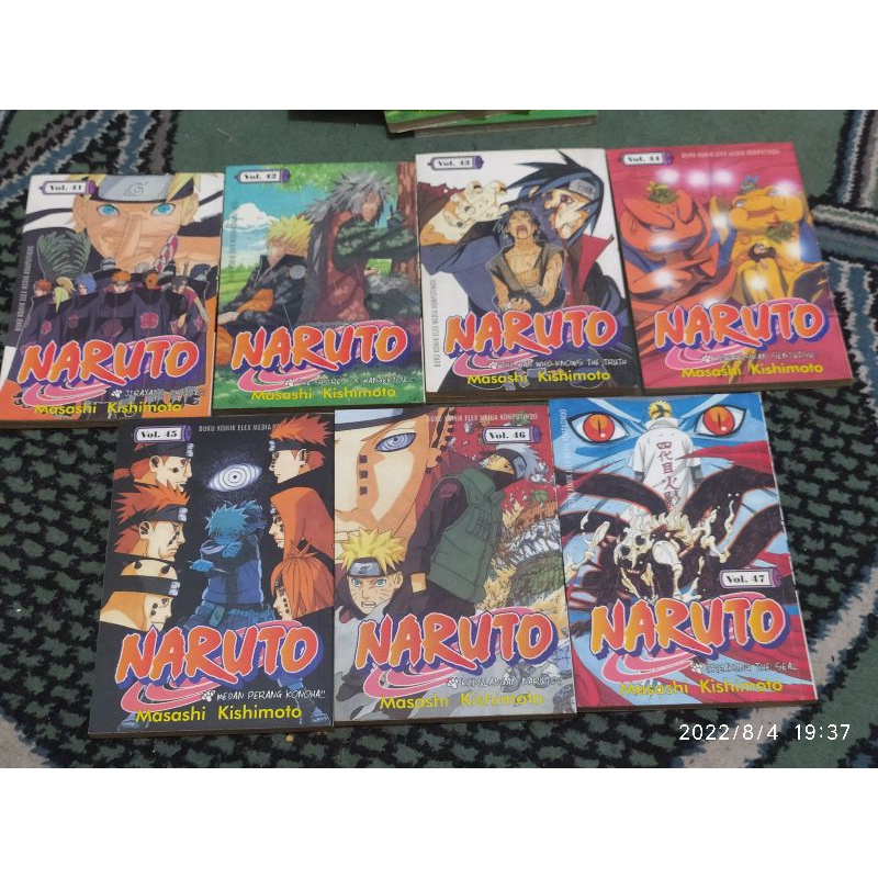 Manga Naruto bekas kolpri satuan