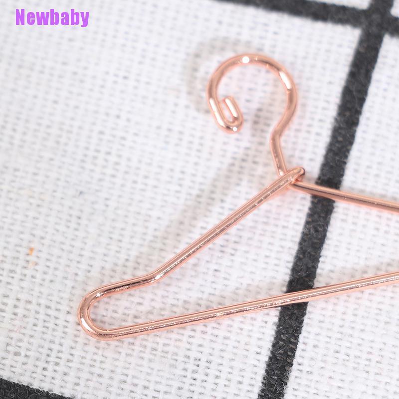 (Newbaby) 5pcs / Set Mainan Miniatur Gantungan Baju 8 Titik Lebar 40mm Untuk Aksesoris Rumah Boneka