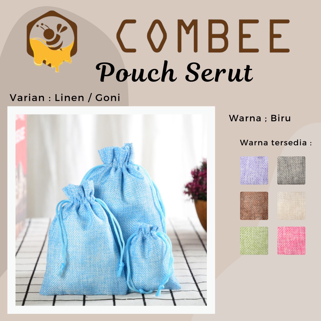 Pouch Serut Goni / Serbaguna / Souvenir / Warna-warni