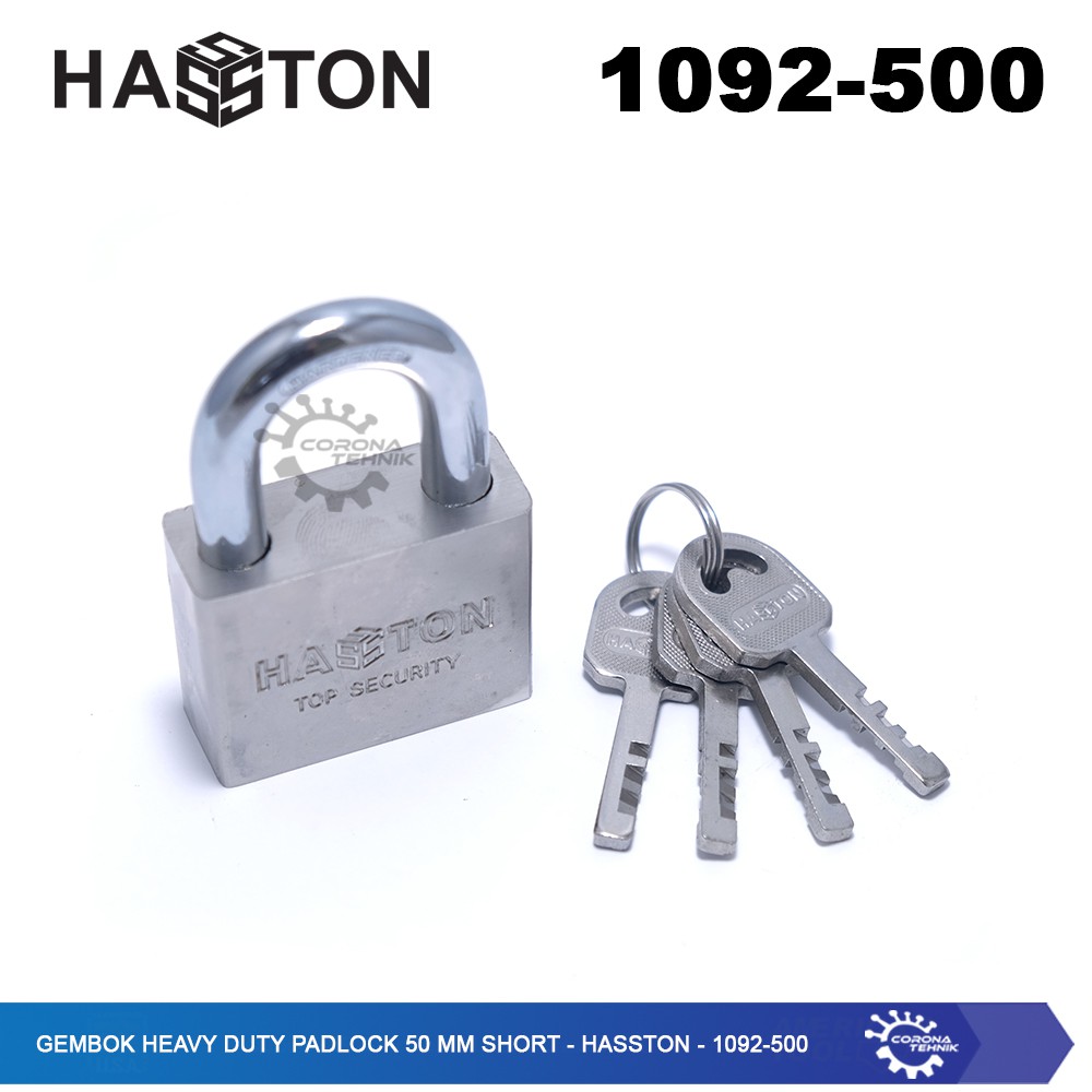 Hasston - 1092-500 - Gembok Heavy Duty Padlock 50 mm Short