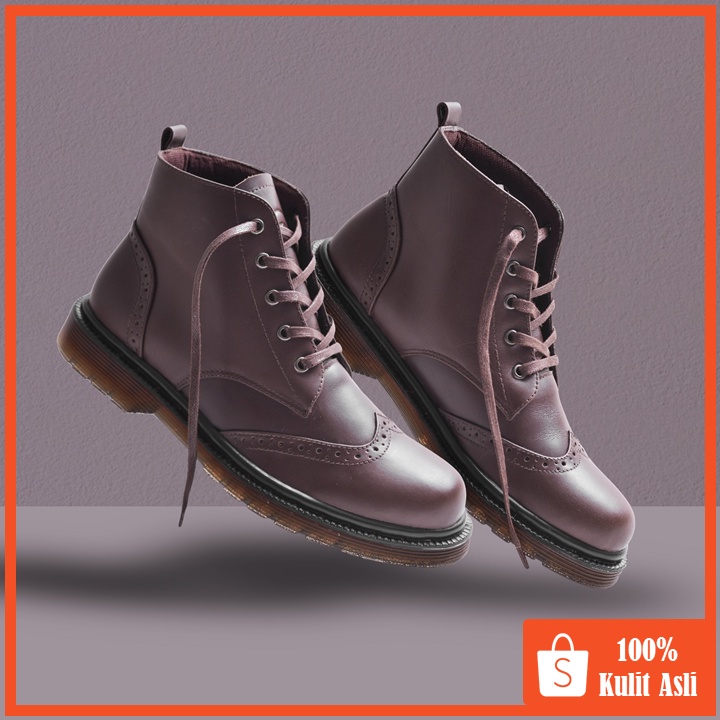 Pellife Brown (Kulit Asli) - Boots Pria Kulit Asli Kasual Original - Boot Kulit Sapi Asli