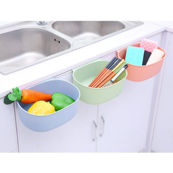 Tempat sayur sendok garpu buah gantung , tempat serbaguna gantung