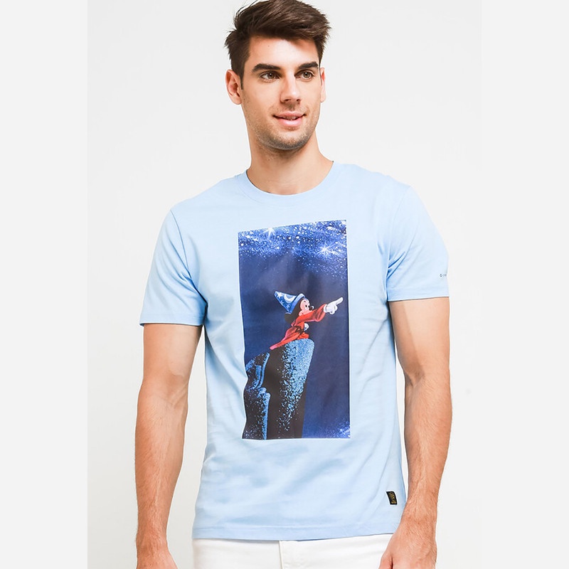 Giordano Disney Fantasia Mickey Print Tee Pria