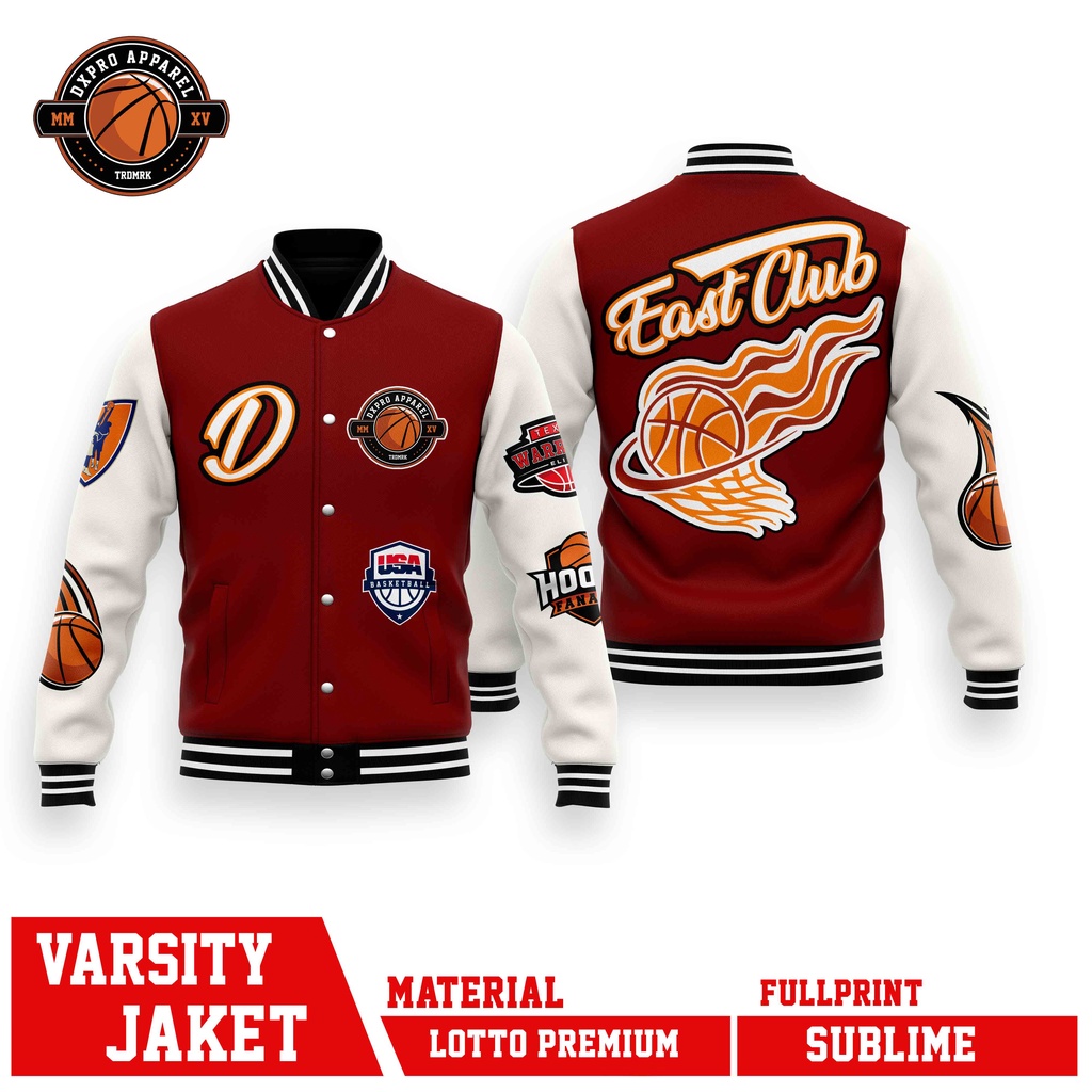 VARSITY JAKET BASKETBALL SLAM DUNK EASTCLUB