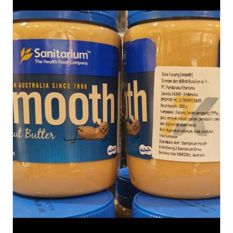

Sanitarium Smooth Peanut Butter made in Australia 500grm