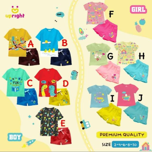 Setelan Anak upright