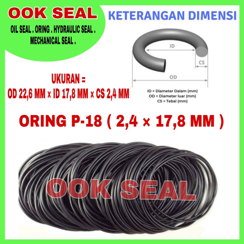 oring P18 / oring P-18 / oring seal P18 /Oring seal P-18 / Seal P18 / seal P-18 / oring 2,4 x 17,8 /