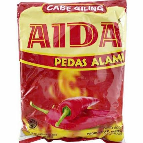 

cabai bubuk aida 500gr Pedas alami