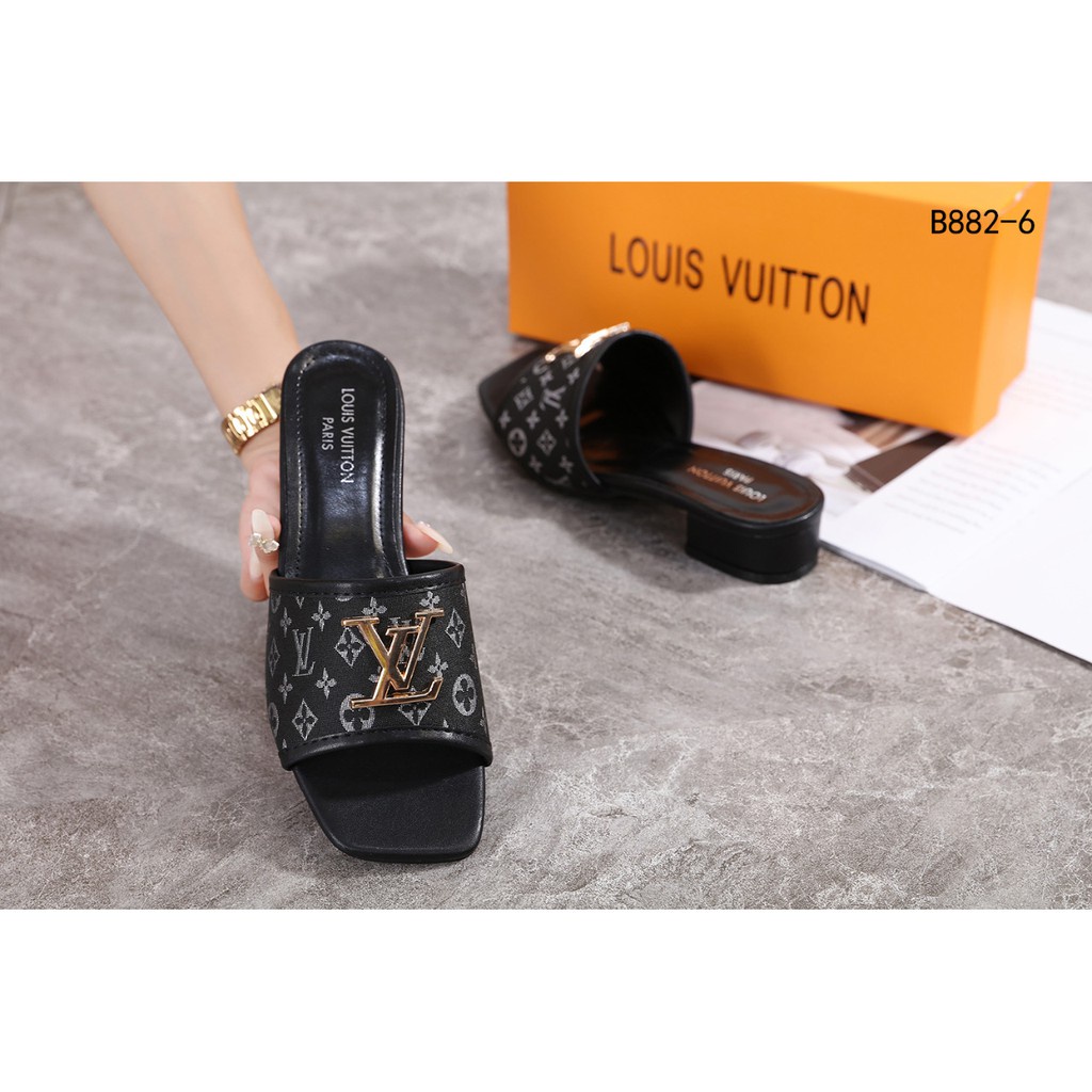 Canvas Slide Mule Sandals  #B882-6