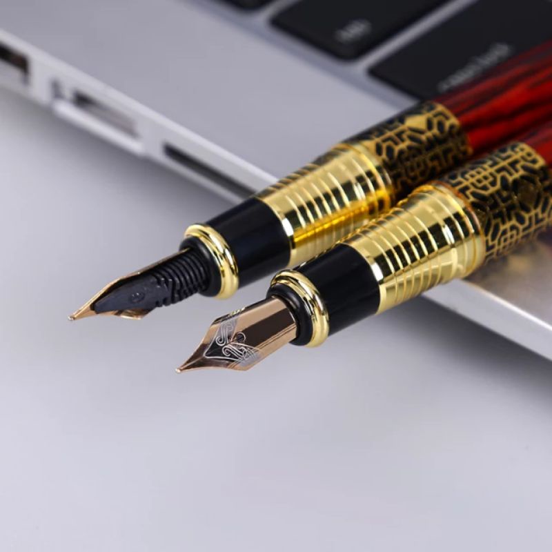 

fountain pen motif kayu oriental