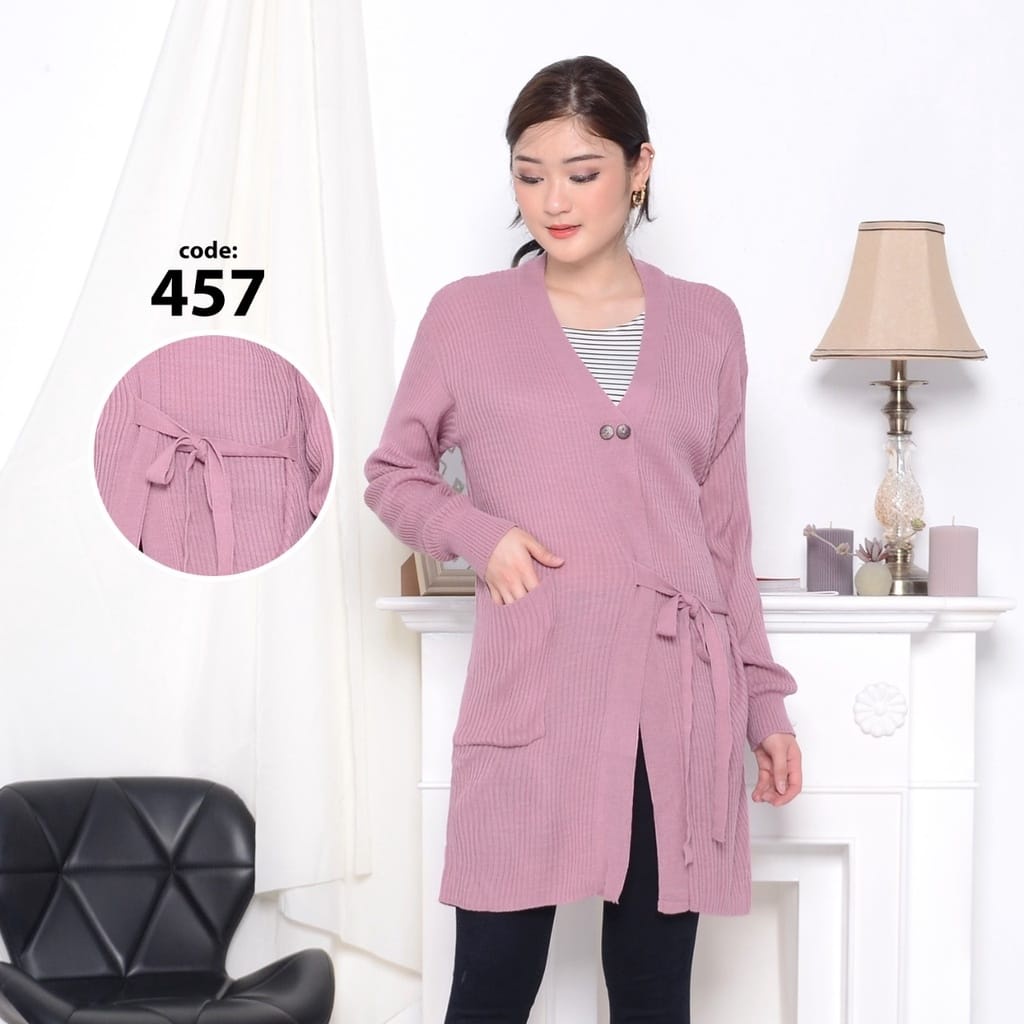 [✅COD ]  LONG KANCING 2 l Cardigan Rajut l Sweater Rajut l Pakaian Rajut Wanita l Rajut Keren Murah