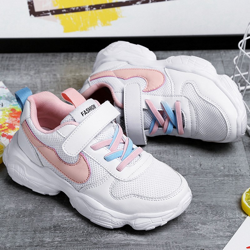  Sepatu  Olahraga  Anak  Laki laki Perempuan Model  Lace Up 