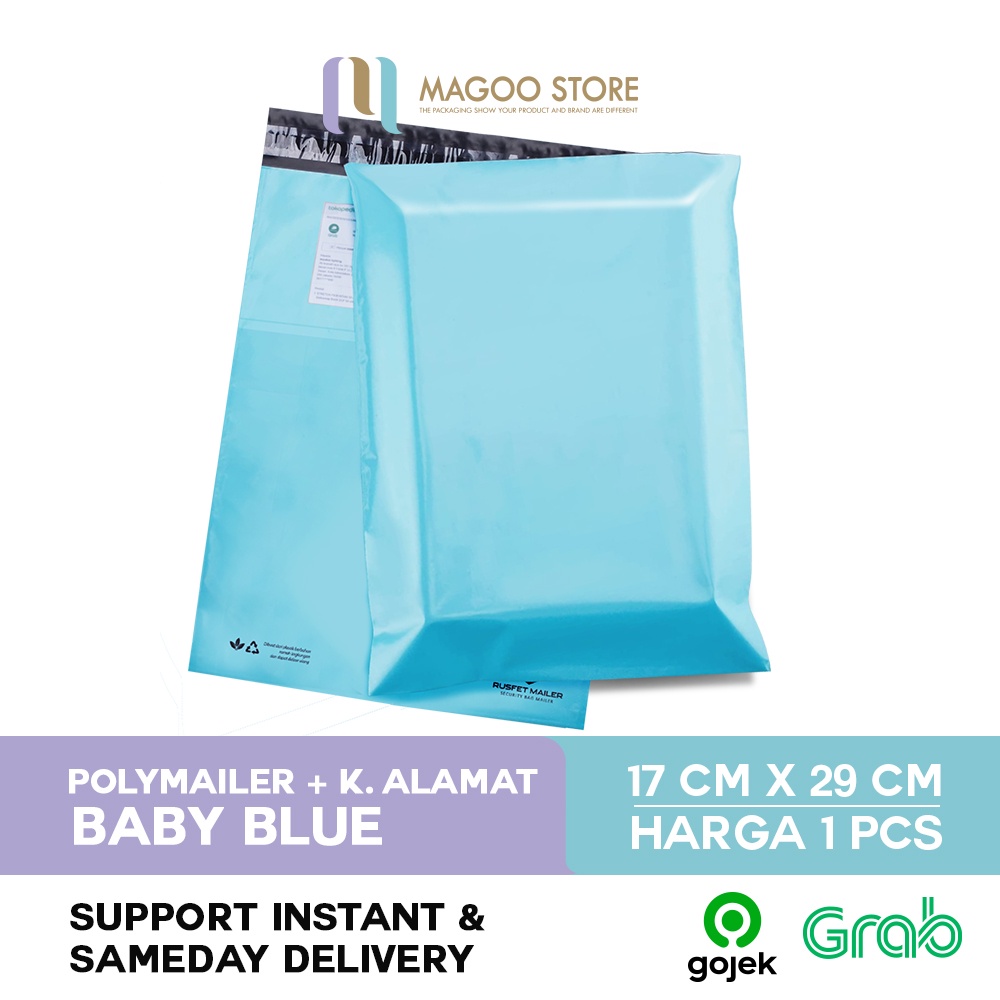 

Polymailer Amplop Packing Premium|Baby Blue 17x25|Amplop Murah