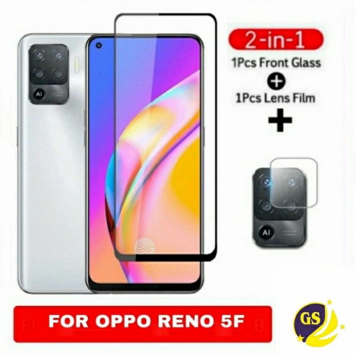 OPPO A57 4G A95 4G RENO 7 4G 7 5G RENO 8 8 4G 8 5G 8 PRO 8T 6 5G 5F 5 OPPO A54 A74 4G 5G  A76 / A96 Tempered Glass Camera TG Full Cover Layar