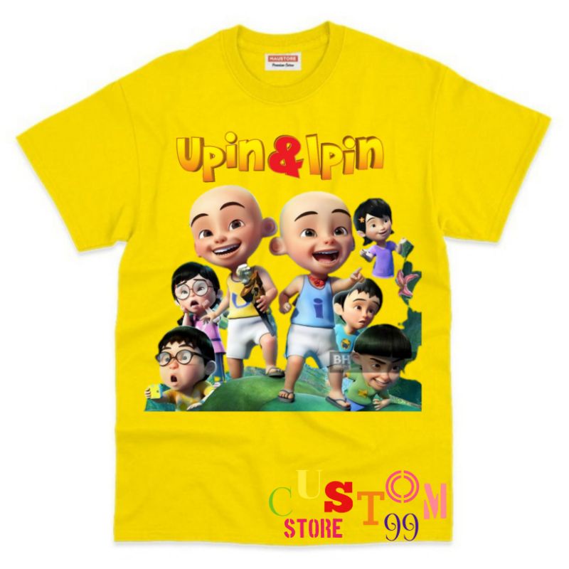 BAJU ANAK KAOS ANAK UPIN &amp; IPIN FRIENDS TERBARU BAHAN PREMIUM