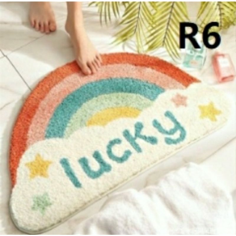 Keset Bulu Trendy Keset Kamar Mandi Keset Pintu Door Mat Trendy