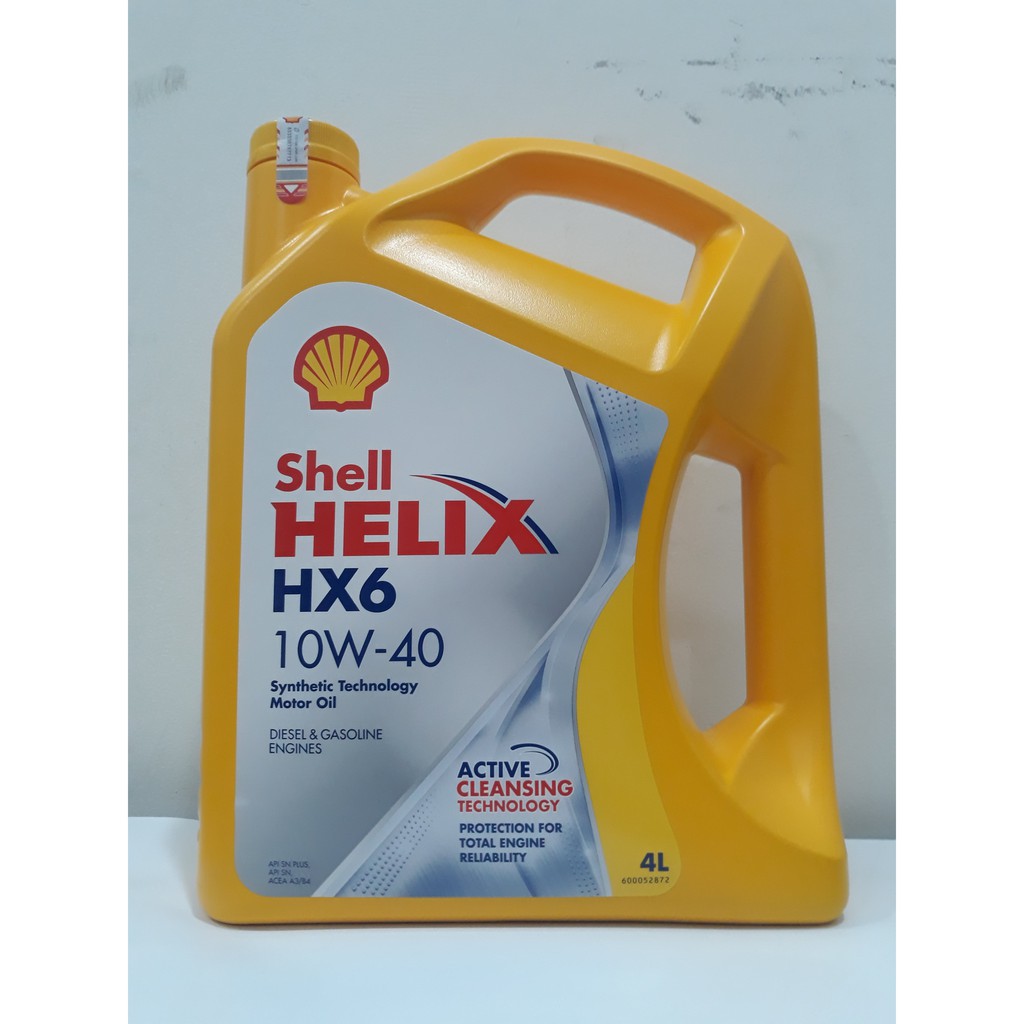 SHELL HELIX HX6 OLI MOBIL MESIN BENSIN DAN SOLAR